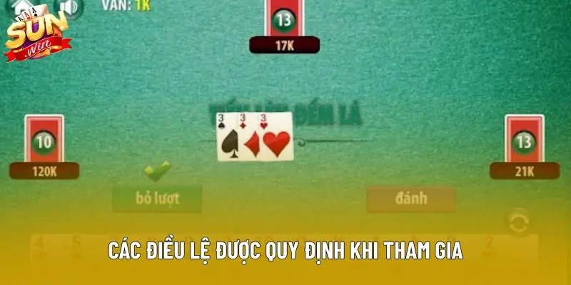 Các điều lệ được quy định khi tham gia